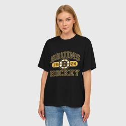 Женская футболка oversize 3D Boston Bruins - фото 2