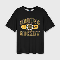 Женская футболка oversize 3D Boston Bruins