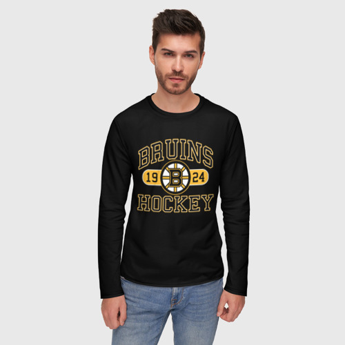 Мужской лонгслив 3D Boston Bruins, цвет 3D печать - фото 3