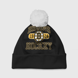 Шапка 3D c помпоном Boston Bruins