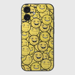 Чехол для iPhone 16 силиконовый с защитой камеры ПеКа-Фейс