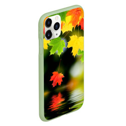 Чехол для iPhone 11 Pro матовый Осень - листья клена - фото 2