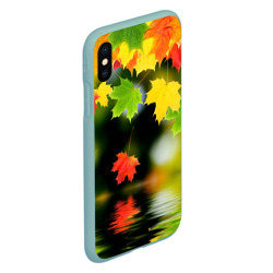 Чехол для iPhone XS Max матовый Осень - листья клена - фото 2
