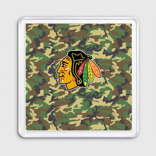 Магнит 55*55 Blackhawks Camouflage