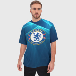 Мужская футболка oversize 3D Chelsea - фото 2