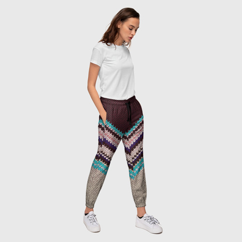 Женские брюки 3D Плетение, цвет 3D печать - фото 5