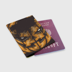 Обложка для паспорта матовая кожа Helloween squash - фото 2