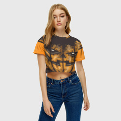 Женская футболка Crop-top 3D Helloween squash - фото 2