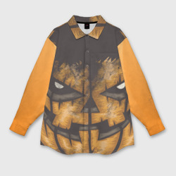 Мужская рубашка oversize 3D Helloween squash