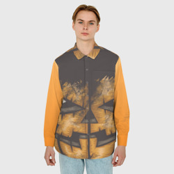 Мужская рубашка oversize 3D Helloween squash - фото 2