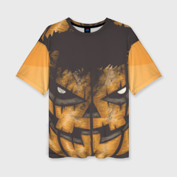 Женская футболка oversize 3D Helloween squash