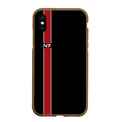 Чехол для iPhone XS Max матовый Mass Effect N7