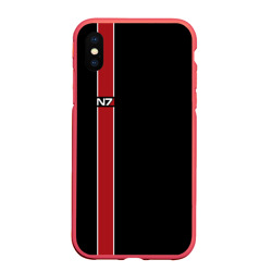 Чехол для iPhone XS Max матовый Mass Effect N7