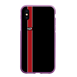 Чехол для iPhone XS Max матовый Mass Effect N7