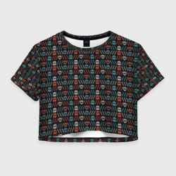 Женская футболка Crop-top 3D TwentyONE pilots pattern