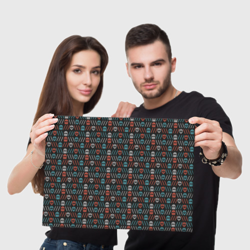 Холст прямоугольный TwentyONE pilots pattern, цвет 3D печать - фото 5