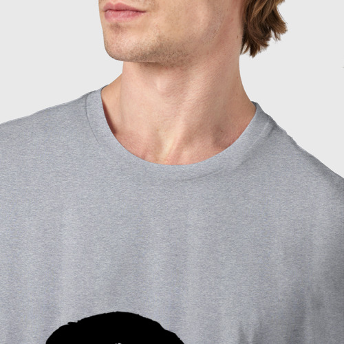 Мужская футболка хлопок Муслим Магомаев, цвет меланж - фото 6