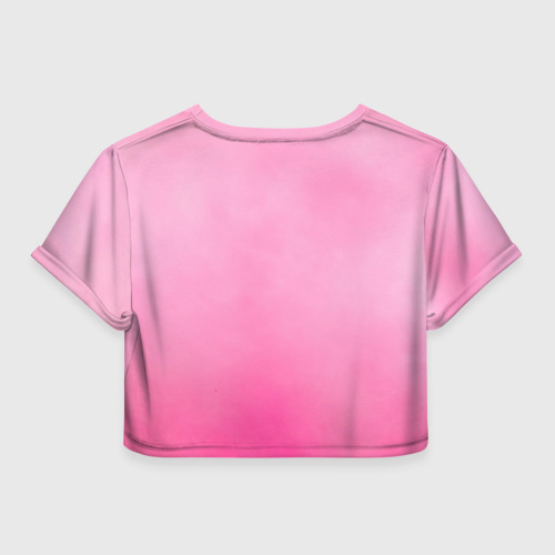 Женская футболка Crop-top 3D Live Now Sleep Later, цвет 3D печать - фото 2