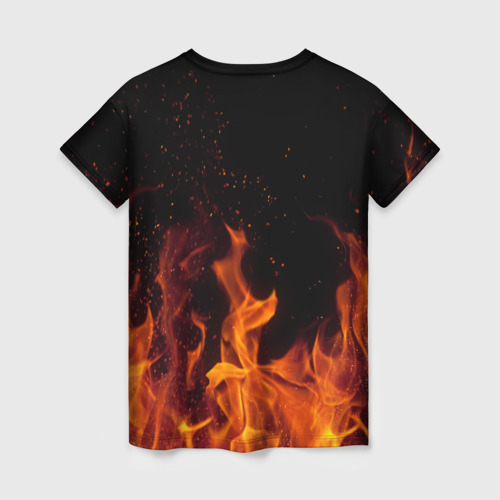 Женская футболка 3D 30 seconds to mars fire, цвет 3D печать - фото 2