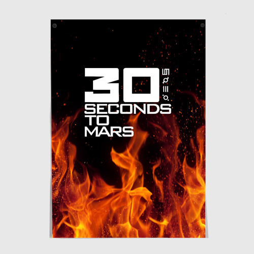 Постер 30 seconds to mars fire