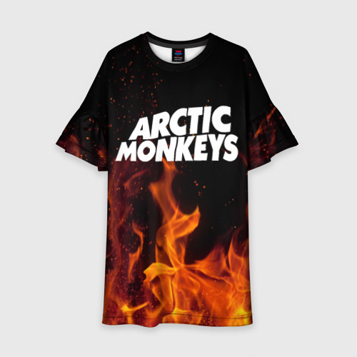 Детское платье 3D Arctic Monkeys fire