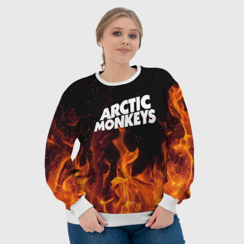 Женский свитшот 3D Arctic Monkeys fire - фото 6