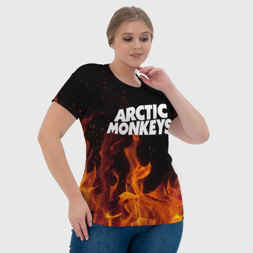 Женская футболка 3D Arctic Monkeys fire - фото 6