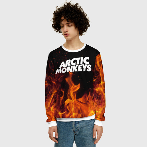 Мужской свитшот 3D Arctic Monkeys fire - фото 3