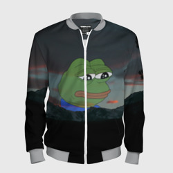 Мужской бомбер 3D Sad frog