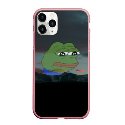 Чехол для iPhone 11 Pro Max матовый Sad frog