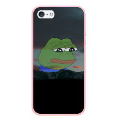 Чехол для iPhone 5/5S матовый Sad frog