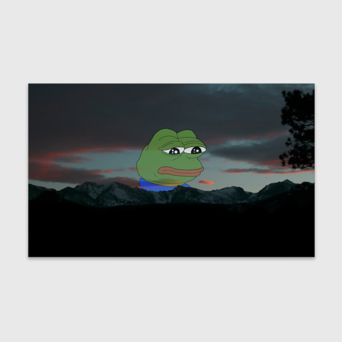 Бумага для упаковки 3D Sad frog