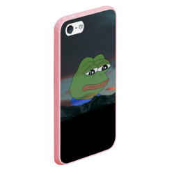 Чехол для iPhone 5/5S матовый Sad frog - фото 2