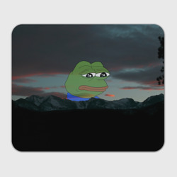 Прямоугольный коврик для мышки Sad frog