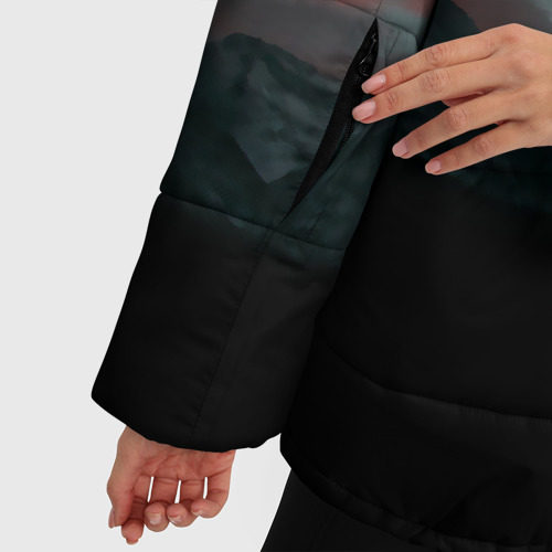 Женская зимняя куртка Oversize Sad frog, цвет черный - фото 6