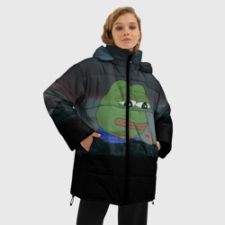 Женская зимняя куртка Oversize Sad frog - фото 2