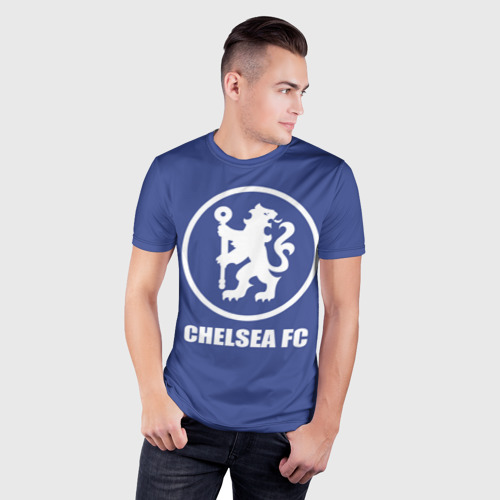 Мужская футболка 3D Slim Chelsea FC, цвет 3D печать - фото 3