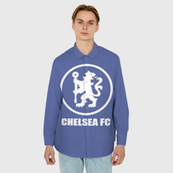 Мужская рубашка oversize 3D Chelsea FC - фото 2