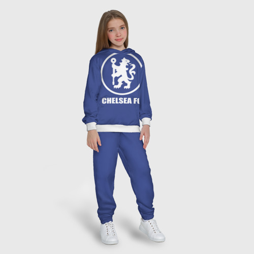 Детский костюм с толстовкой с принтом Chelsea FC, вид сбоку #3