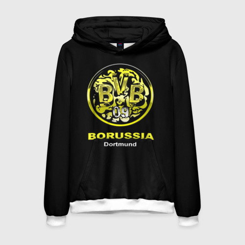 Мужская толстовка 3D Borussia Dortmund, цвет белый