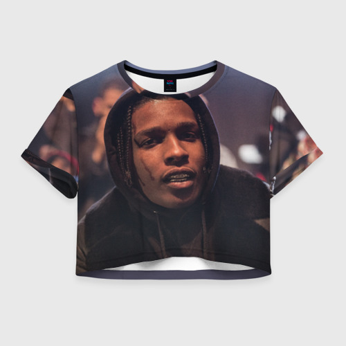 Женская футболка Cropp-top Asap Rocky Фото 01 Женская футболка Cropp-top Asap Rocky Фото 01