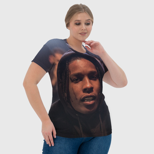 Женская футболка 3D Asap Rocky, цвет 3D печать - фото 6