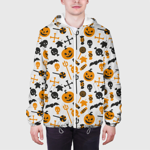 Мужская куртка 3D Узор Halloween, цвет 3D печать - фото 4
