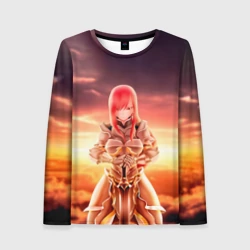 Женский лонгслив 3D Эльза Алая Хвост Феи
