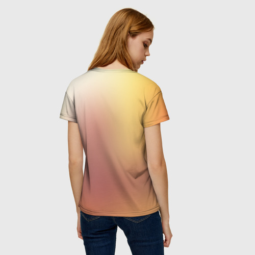 Женская футболка 3D Yellow, цвет 3D печать - фото 4