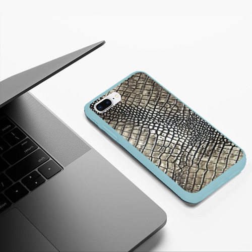 Чехол для iPhone 7Plus/8 Plus матовый с принтом Кожа крокодила, фото #5