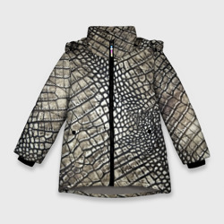 Зимняя куртка для девочек 3D Кожа крокодила