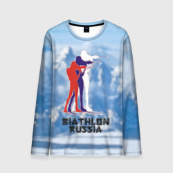 Мужской лонгслив 3D Biathlon Russia