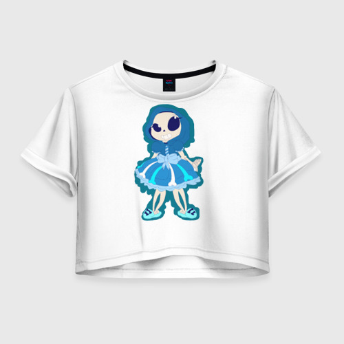 Женская футболка Crop-top 3D Undertale, цвет 3D печать