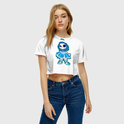 Женская футболка Crop-top 3D Undertale - фото 3